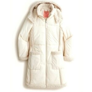 J Crew Signature Puffer Coat Womens Small Cream